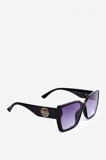 Occhiali Da Sole Da Donna Modello Classico Con Dettagli Decorati UV400 Nero 2