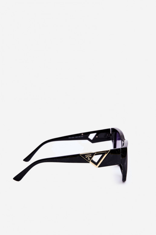 Occhiale da sole da donna Con dettagli fantasia UV400 nero