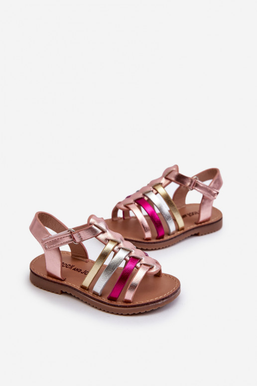 sandali Gladiatore Bambini con chiusure adesive in vari colori Radovia