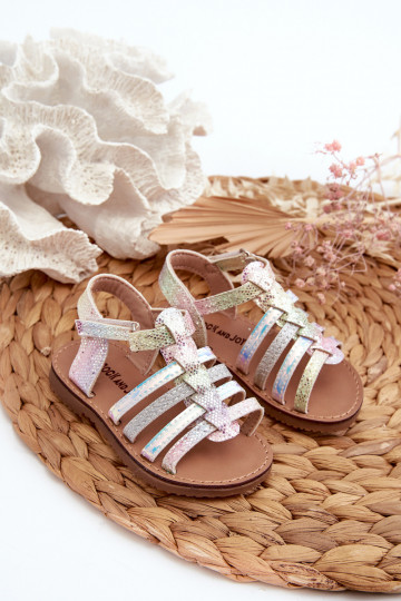 sandali Gladiatore Bambini con chiusure adesive in vari colori Radovia