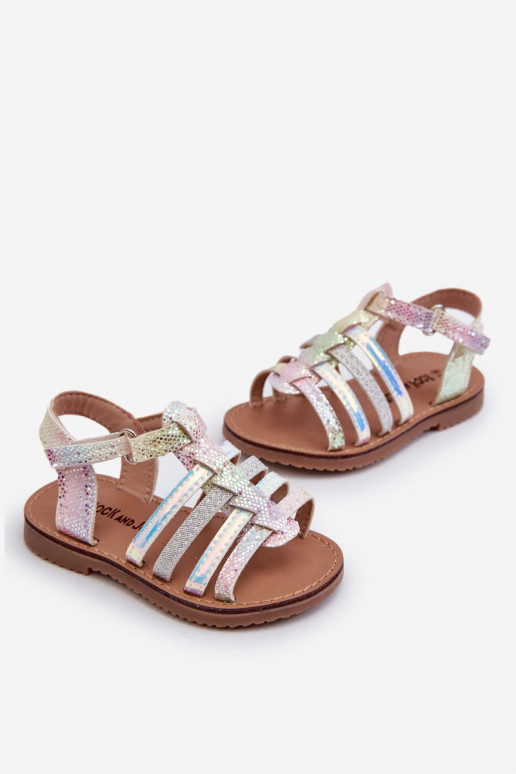 sandali Gladiatore Bambini con chiusure adesive in vari colori Radovia