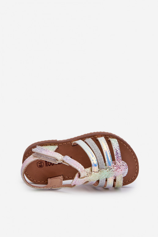 sandali Gladiatore Bambini con chiusure adesive in vari colori Radovia
