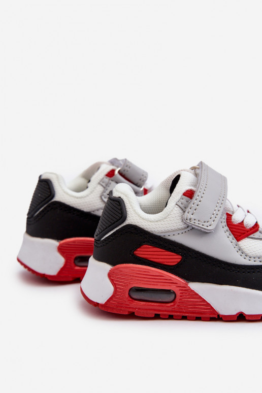 Scarpe da ginnastica da bambino modello scarpe con chiusure adesive colore rosso Krissandra Scarpe da ginnastica da bambino modello scarpe con chiusure adesive colore rosso Krissandra