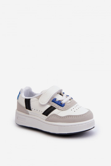 Scarpe sportive per bambini del modello classico nel colore bianco-blu Marlin 2
