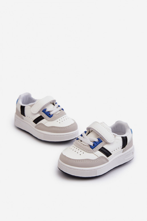 Scarpe sportive per bambini del modello classico nel colore bianco-blu Marlin