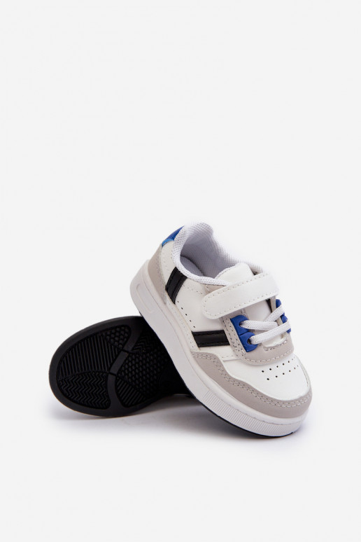 Scarpe sportive per bambini del modello classico nel colore bianco-blu Marlin