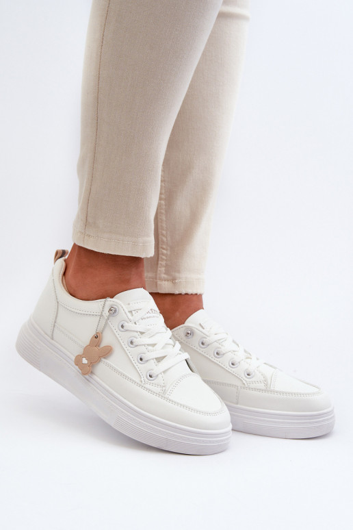 scarpe per il tempo libero scarpe sportive con plateau con ornamenti colore bianco Vinceza 13613
