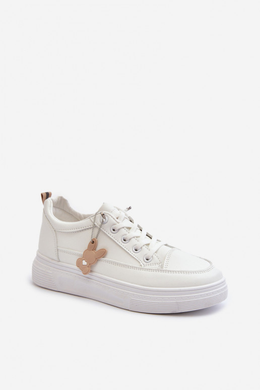 scarpe per il tempo libero scarpe sportive con plateau con ornamenti colore bianco Vinceza 13613