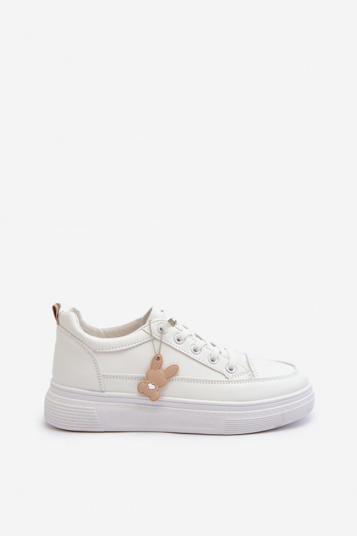 scarpe per il tempo libero scarpe sportive con plateau con ornamenti colore bianco Vinceza 13613