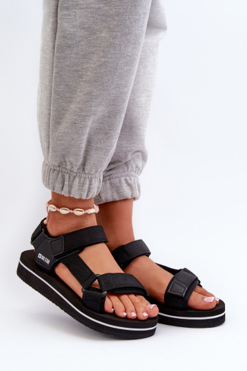 Sandali da donna con plateau Big Star NN274A532 colore nero 2