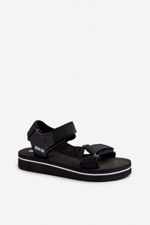 Sandali da donna con plateau Big Star NN274A532 colore nero