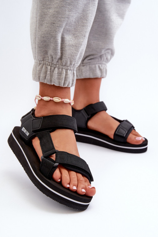 Sandali da donna con plateau Big Star NN274A532 colore nero