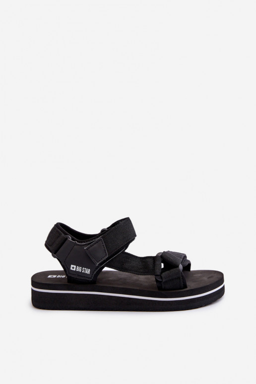 Sandali da donna con plateau Big Star NN274A532 colore nero