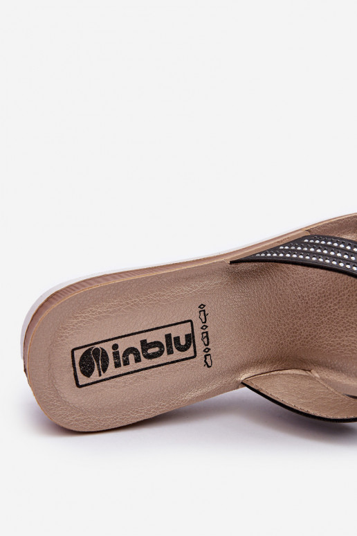 Comode pantofole da donna con occhi scintillanti Inblu BV000037 nero