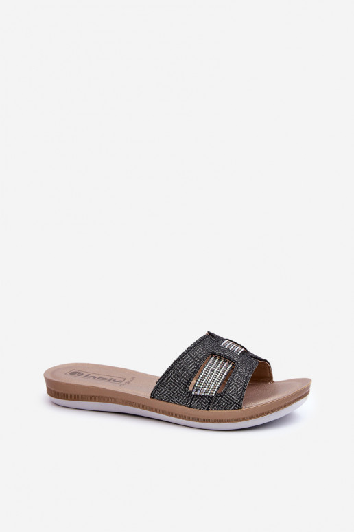 Comode ciabatte lucide Inblu BA000050 nere Comode ciabatte lucide Inblu BA000050 nere