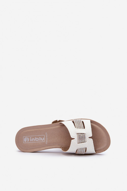 Comode ciabatte lucide Inblu BA000050 bianche