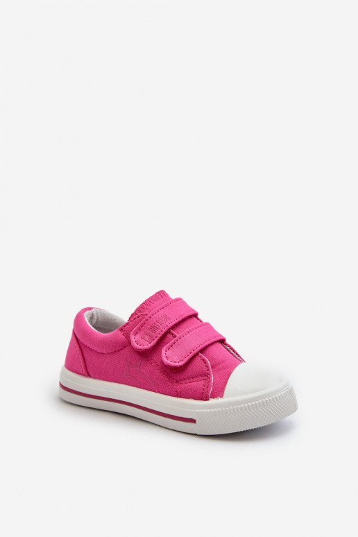 Scarpe casual per bambini con chiusure adesive Big Star NN374113 rosa