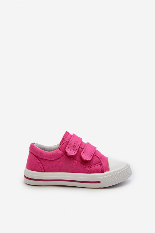 Scarpe casual per bambini con chiusure adesive Big Star NN374113 rosa