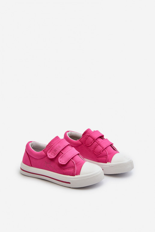 Scarpe casual per bambini con chiusure adesive Big Star NN374113 rosa
