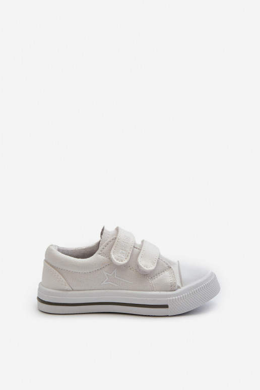 Scarpe per il tempo libero da bambino con chiusure adesive Big Star NN374117 colore bianco