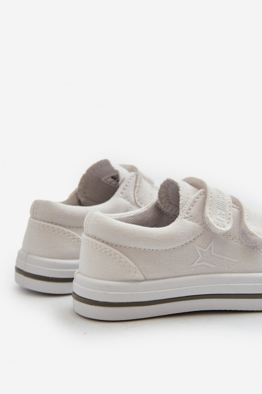 Scarpe per il tempo libero da bambino con chiusure adesive Big Star NN374117 colore bianco