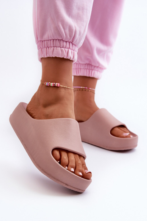 Infradito da donna con plateau Infradito leggere rosa Airaplea