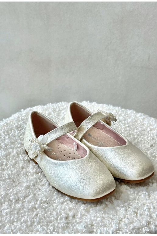con ballerine glitter Per bambini con chiusure adesive beige Jeylin