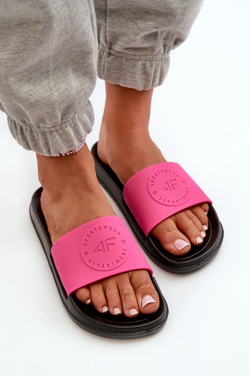 Ciabatte da donna 4FMM00FFLIF045-55S rosa-nero