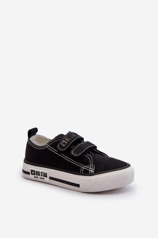 Scarpe per il tempo libero da bambino con chiusure adesive Big Star LL374015 colore nero