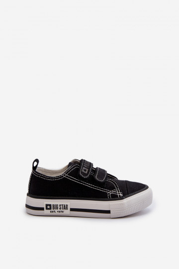 Scarpe per il tempo libero da bambino con chiusure adesive Big Star LL374015 colore nero 2