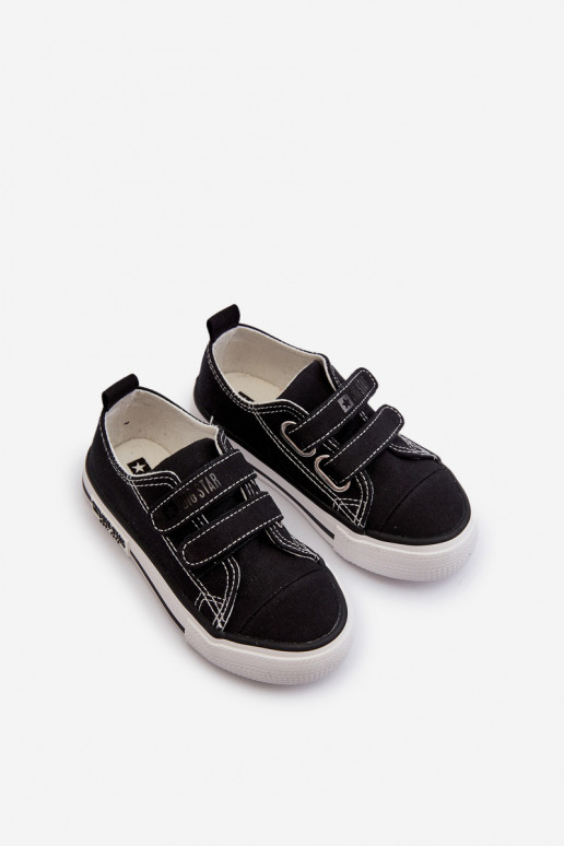 Scarpe per il tempo libero da bambino con chiusure adesive Big Star LL374015 colore nero