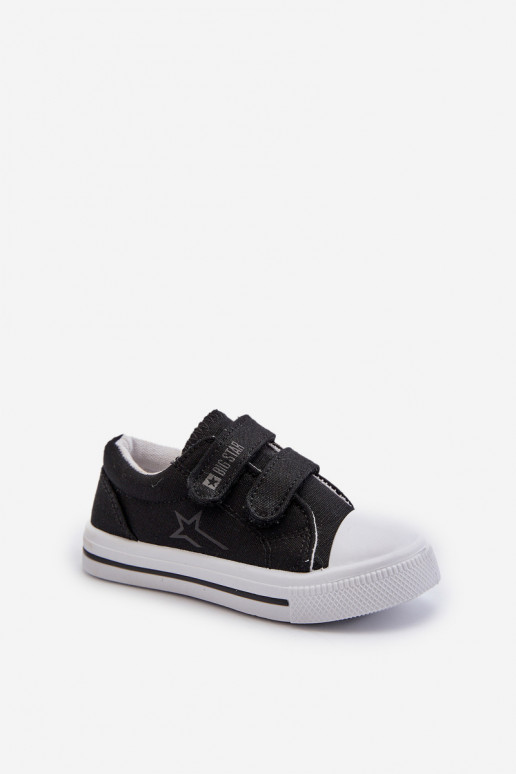 Scarpe per il tempo libero da bambino con chiusure adesive Big Star NN374111 colore nero