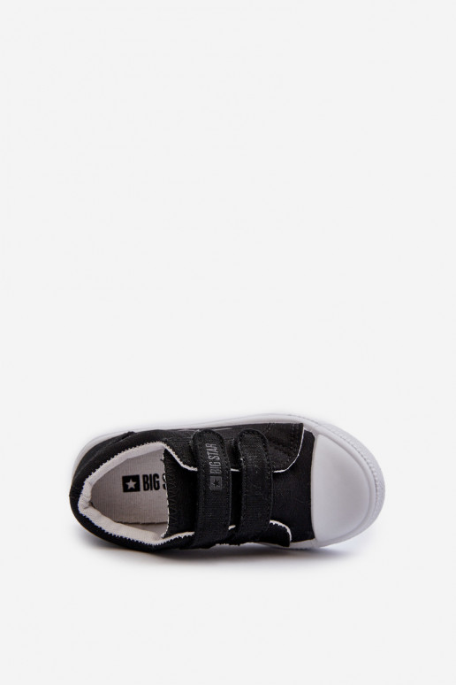 Scarpe per il tempo libero da bambino con chiusure adesive Big Star NN374111 colore nero