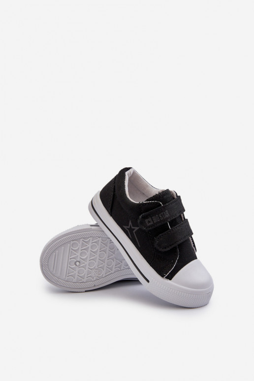 Scarpe per il tempo libero da bambino con chiusure adesive Big Star NN374111 colore nero