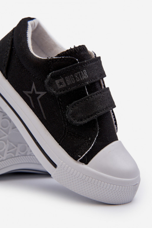 Scarpe per il tempo libero da bambino con chiusure adesive Big Star NN374111 colore nero