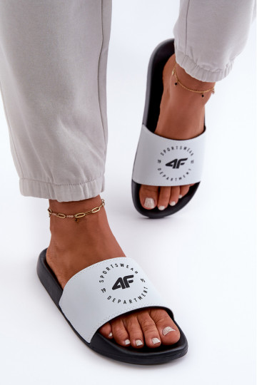 Ciabatte da Donna 4FMM00FFLIF044A-10S Bianco-nero