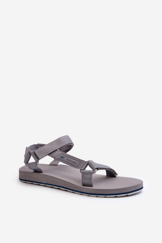 Sandali stile sportivo da donna 4FRSS24FSANF054-20S colore grigio