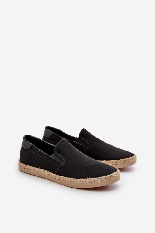 da uomo Espadrillas sneakers Su Braid colore nero Fenen