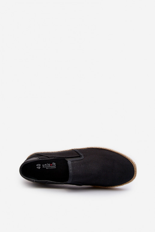 da uomo Espadrillas sneakers Su Braid colore nero Fenen