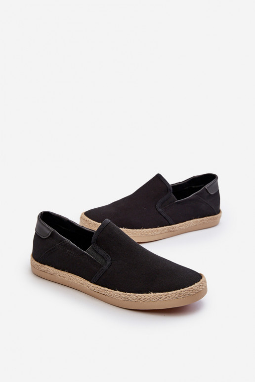 da uomo Espadrillas sneakers Su Braid colore nero Fenen