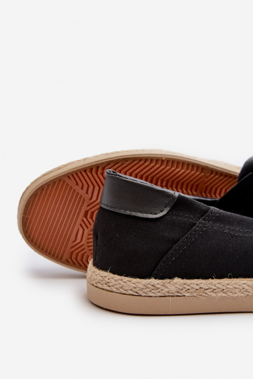 da uomo Espadrillas sneakers Su Braid colore nero Fenen