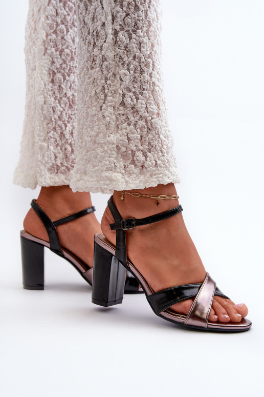 Eko Oda Sandali eleganti con tacco alto Record colore nero Abilica Eko Oda Sandali eleganti con tacco alto Record colore nero Abilica