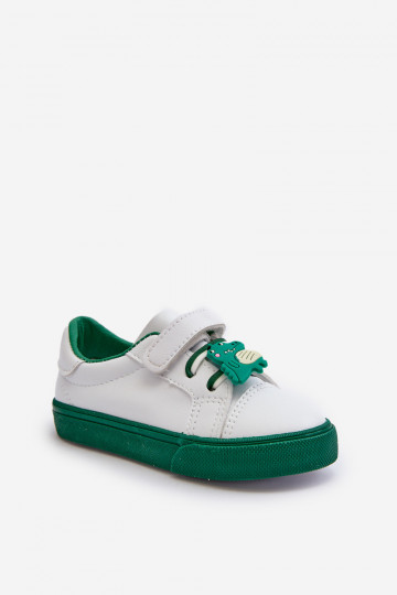 Scarpe da ginnastica per bambini per il tempo libero Z Przypinku Colore bianco-verde Pennyn