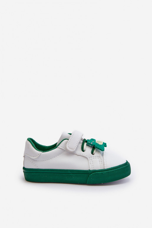 Scarpe da ginnastica per bambini per il tempo libero Z Przypinku Colore bianco-verde Pennyn