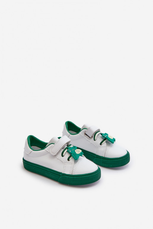 Scarpe da ginnastica per bambini per il tempo libero Z Przypinku Colore bianco-verde Pennyn
