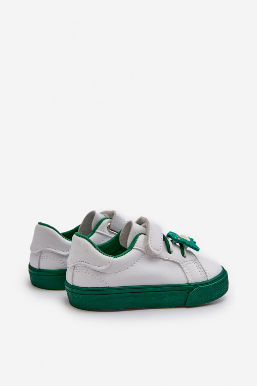 Scarpe da ginnastica per bambini per il tempo libero Z Przypinku Colore bianco-verde Pennyn