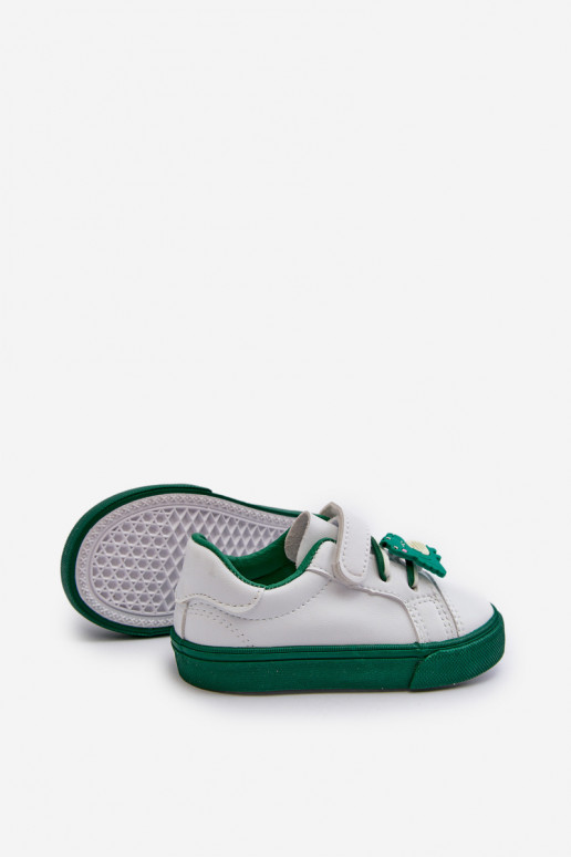 Scarpe da ginnastica per bambini per il tempo libero Z Przypinku Colore bianco-verde Pennyn
