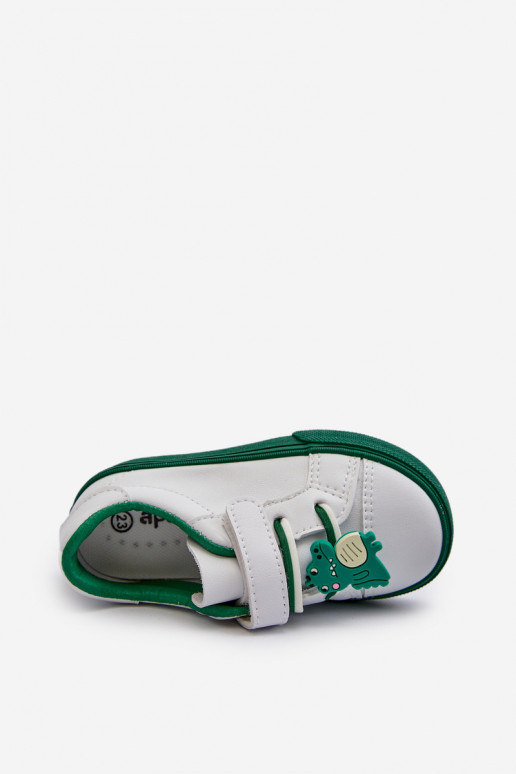 Scarpe da ginnastica per bambini per il tempo libero Z Przypinku Colore bianco-verde Pennyn