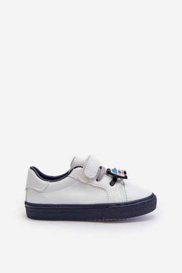 Scarpe da ginnastica per bambini per il tempo libero Z Przypinku Colore bianco-blu scuro Pennyn 2