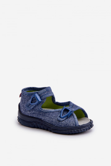 Sandali infradito da bambino NEL 310-06 GOKIDS blu scuro